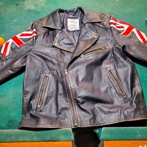 XL leather riding jacket